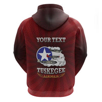Personalized Red Tails Legacy Zip Hoodie Tuskegee Airmen WWII Heroes - Wonder Print Shop