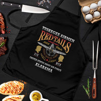 Red Tails Legacy Apron Tuskegee Airmen WWII Heroes - Black Color - Wonder Print Shop