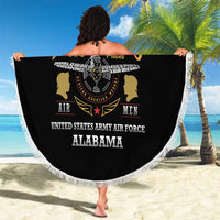 Red Tails Legacy Beach Blanket Tuskegee Airmen WWII Heroes - Black Color - Wonder Print Shop