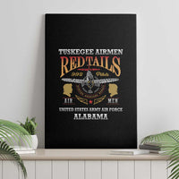 Red Tails Legacy Canvas Wall Art Tuskegee Airmen WWII Heroes - Black Color - Wonder Print Shop