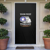 Red Tails Legacy Door Cover Tuskegee Airmen WWII Heroes - Black Color - Wonder Print Shop