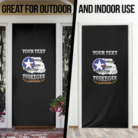 Red Tails Legacy Door Cover Tuskegee Airmen WWII Heroes - Black Color - Wonder Print Shop