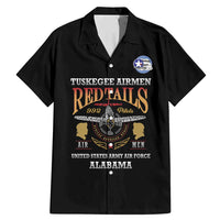 Personalized Red Tails Legacy Family Matching Mermaid Dress and Hawaiian Shirt Tuskegee Airmen WWII Heroes - Black Color - Wonder Print Shop