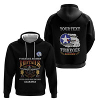 Personalized Red Tails Legacy Hoodie Tuskegee Airmen WWII Heroes - Black Color - Wonder Print Shop