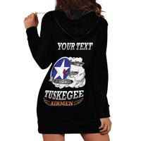 Personalized Red Tails Legacy Hoodie Dress Tuskegee Airmen WWII Heroes - Black Color - Wonder Print Shop