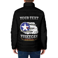 Personalized Red Tails Legacy Padded Jacket Tuskegee Airmen WWII Heroes - Black Color - Wonder Print Shop