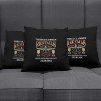 Red Tails Legacy Pillow Cover Tuskegee Airmen WWII Heroes - Black Color - Wonder Print Shop