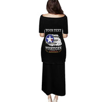 Personalized Red Tails Legacy Puletasi Tuskegee Airmen WWII Heroes - Black Color - Wonder Print Shop