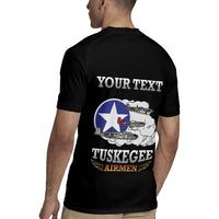 Personalized Red Tails Legacy Rugby Jersey Tuskegee Airmen WWII Heroes - Black Color - Wonder Print Shop