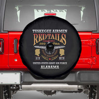 Red Tails Legacy Spare Tire Cover Tuskegee Airmen WWII Heroes - Black Color - Wonder Print Shop