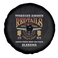 Red Tails Legacy Spare Tire Cover Tuskegee Airmen WWII Heroes - Black Color - Wonder Print Shop