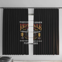 Red Tails Legacy Window Curtain Tuskegee Airmen WWII Heroes - Black Color - Wonder Print Shop