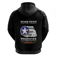Personalized Red Tails Legacy Zip Hoodie Tuskegee Airmen WWII Heroes - Black Color - Wonder Print Shop