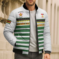 Zimbabwe Rugby Sevens Custom Bomber Puffer Jacket Go Cheetahs Go - Wonder Print Shop