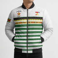 Zimbabwe Rugby Sevens Custom Bomber Puffer Jacket Go Cheetahs Go - Wonder Print Shop