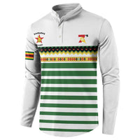 Zimbabwe Rugby Sevens Custom Button Sweatshirt Go Cheetahs Go - Wonder Print Shop