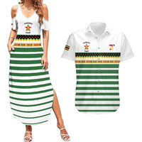 Zimbabwe Rugby Sevens Custom Couples Matching Summer Maxi Dress and Hawaiian Shirt Go Cheetahs Go - Wonder Print Shop