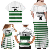 Zimbabwe Rugby Sevens Custom Family Matching Off Shoulder Maxi Dress and Hawaiian Shirt Go Cheetahs Go - Wonder Print Shop