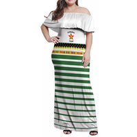 Zimbabwe Rugby Sevens Custom Family Matching Off Shoulder Maxi Dress and Hawaiian Shirt Go Cheetahs Go - Wonder Print Shop