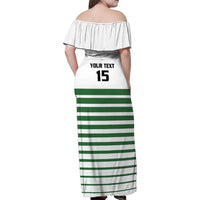 Zimbabwe Rugby Sevens Custom Family Matching Off Shoulder Maxi Dress and Hawaiian Shirt Go Cheetahs Go - Wonder Print Shop
