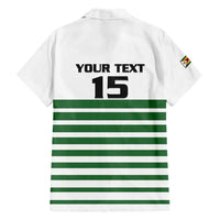 Zimbabwe Rugby Sevens Custom Family Matching Short Sleeve Bodycon Dress and Hawaiian Shirt Go Cheetahs Go - Wonder Print Shop