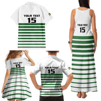Zimbabwe Rugby Sevens Custom Family Matching Tank Maxi Dress and Hawaiian Shirt Go Cheetahs Go - Wonder Print Shop
