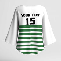 Zimbabwe Rugby Sevens Custom Kimono Sleeve Blouse Go Cheetahs Go - Wonder Print Shop