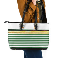 Zimbabwe Rugby Sevens Leather Tote Bag Go Cheetahs Go - Wonder Print Shop