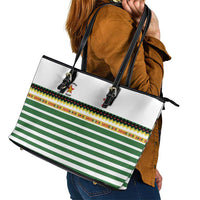 Zimbabwe Rugby Sevens Leather Tote Bag Go Cheetahs Go - Wonder Print Shop