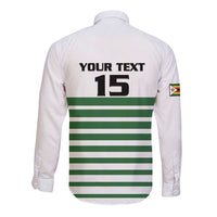 Zimbabwe Rugby Sevens Custom Long Sleeve Button Shirt Go Cheetahs Go - Wonder Print Shop