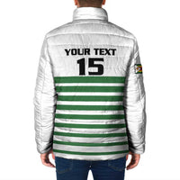 Zimbabwe Rugby Sevens Custom Padded Jacket Go Cheetahs Go - Wonder Print Shop