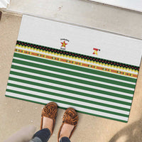 Zimbabwe Rugby Sevens Rubber Doormat Go Cheetahs Go - Wonder Print Shop