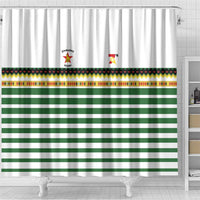 Zimbabwe Rugby Sevens Shower Curtain Go Cheetahs Go - Wonder Print Shop