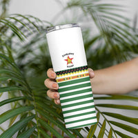 Zimbabwe Rugby Sevens Skinny Tumbler Go Cheetahs Go - Wonder Print Shop