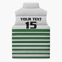 Zimbabwe Rugby Sevens Custom Sleeveless Puffer Jacket Go Cheetahs Go - Wonder Print Shop