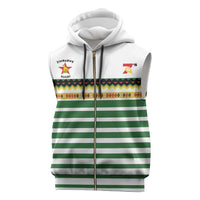 Zimbabwe Rugby Sevens Custom Sleeveless Zip Hoodie Go Cheetahs Go - Wonder Print Shop