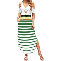 Zimbabwe Rugby Sevens Custom Summer Maxi Dress Go Cheetahs Go - Wonder Print Shop