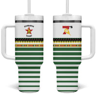 Zimbabwe Rugby Sevens Tumbler With Handle Go Cheetahs Go - Wonder Print Shop