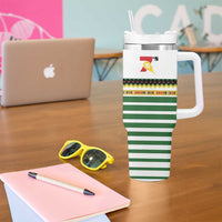 Zimbabwe Rugby Sevens Tumbler With Handle Go Cheetahs Go - Wonder Print Shop