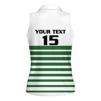 Zimbabwe Rugby Sevens Custom Women Sleeveless Polo Shirt Go Cheetahs Go - Wonder Print Shop