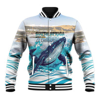 Personalized South Africa Whale Baseball Jacket Hermanus Fest - Wonder Print Shop
