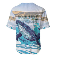 Personalized South Africa Whale Baseball Jersey Hermanus Fest - Wonder Print Shop