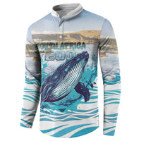 Personalized South Africa Whale Button Sweatshirt Hermanus Fest - Wonder Print Shop