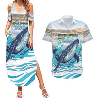 Personalized South Africa Whale Couples Matching Summer Maxi Dress and Hawaiian Shirt Hermanus Fest - Wonder Print Shop