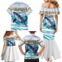 Personalized South Africa Whale Family Matching Mermaid Dress and Hawaiian Shirt Hermanus Fest - Wonder Print Shop