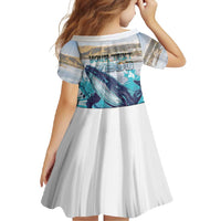 Personalized South Africa Whale Family Matching Off Shoulder Maxi Dress and Hawaiian Shirt Hermanus Fest - Wonder Print Shop