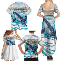Personalized South Africa Whale Family Matching Summer Maxi Dress and Hawaiian Shirt Hermanus Fest - Wonder Print Shop