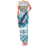 Personalized South Africa Whale Family Matching Tank Maxi Dress and Hawaiian Shirt Hermanus Fest - Wonder Print Shop