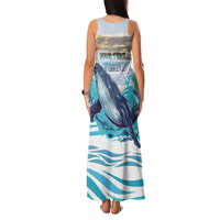 Personalized South Africa Whale Family Matching Tank Maxi Dress and Hawaiian Shirt Hermanus Fest - Wonder Print Shop