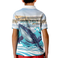 Personalized South Africa Whale Kid Polo Shirt Hermanus Fest - Wonder Print Shop